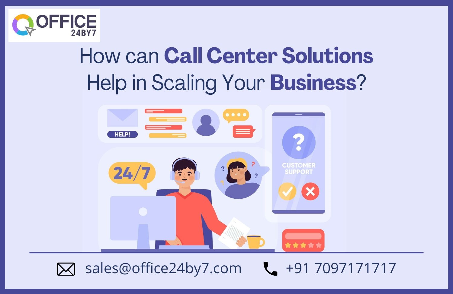 article cover - How can Call Center Solutions Help in Scaling Your Business?