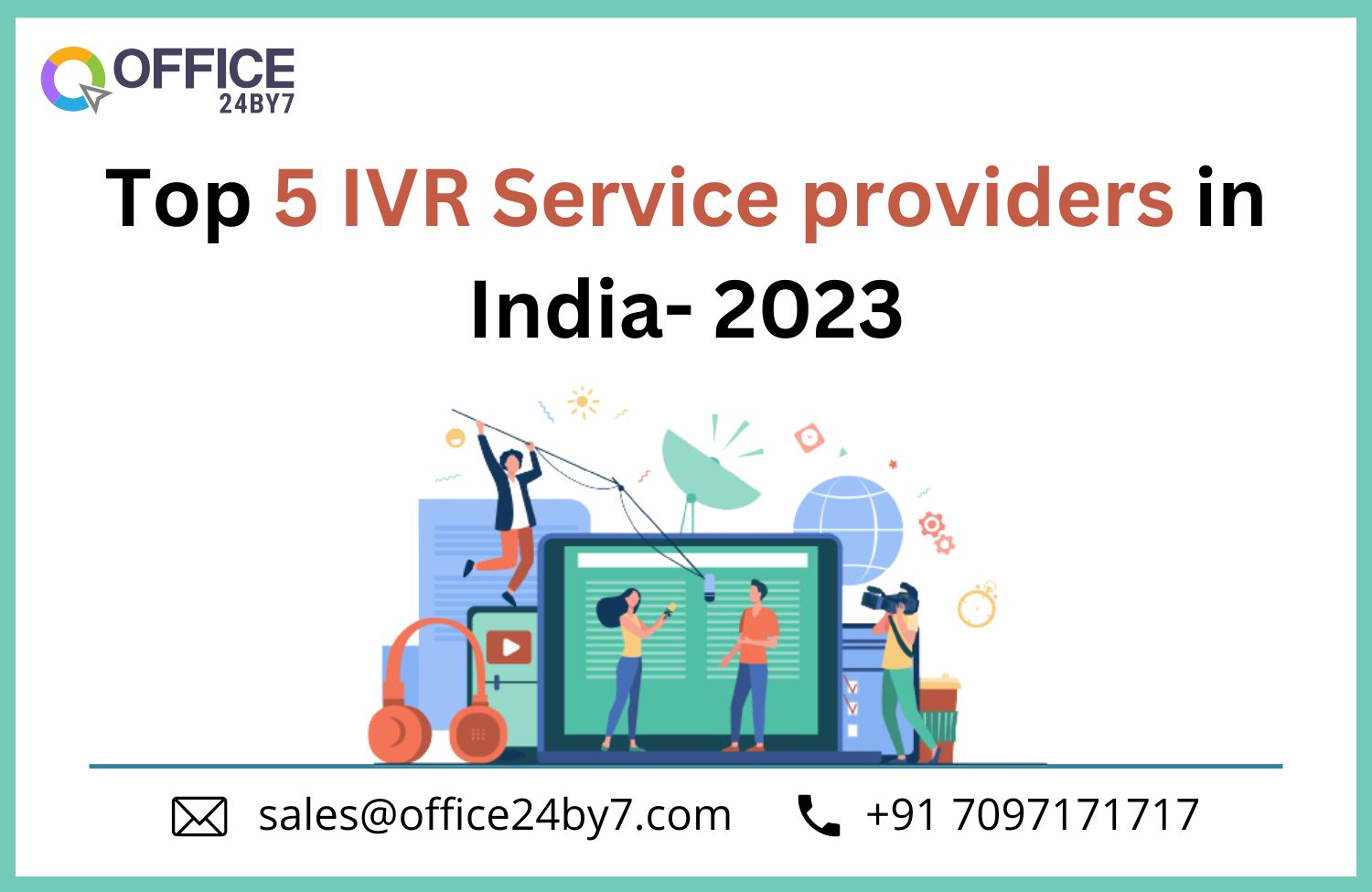 article cover - Top 5 IVR Service providers in India- 2023