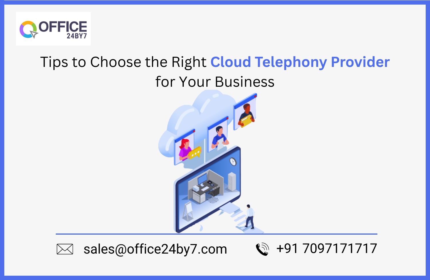 article cover - Tips to Choose the Right Cloud Telephony Provider for...