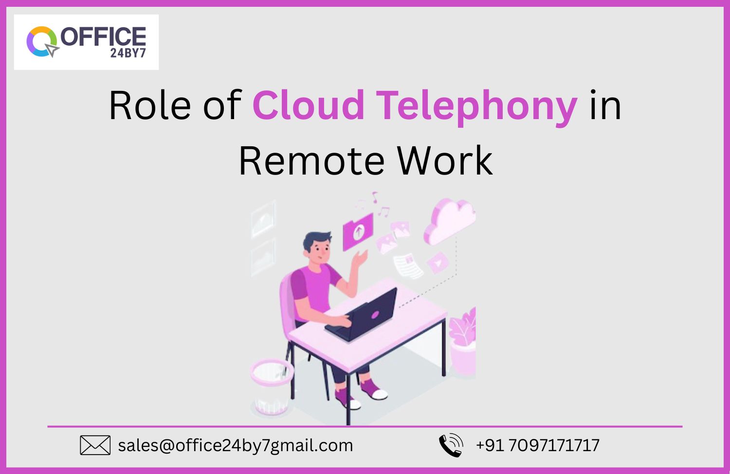 article cover - Role of Cloud Telephony in Remote Work