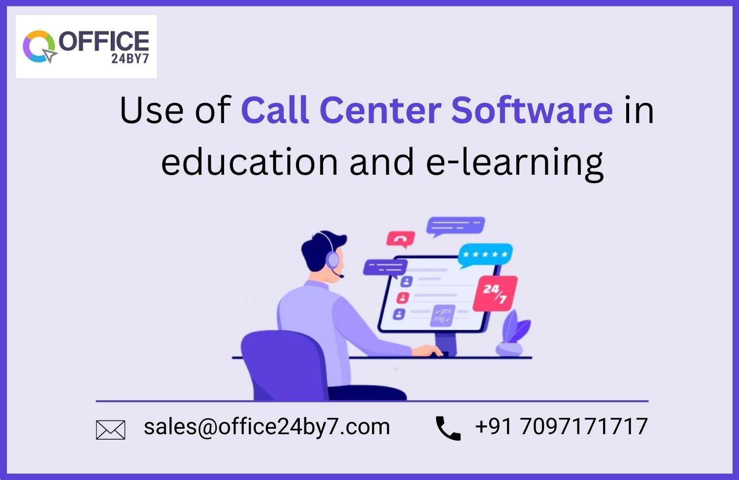 article cover - Use of Call Center Software in education and e-learning