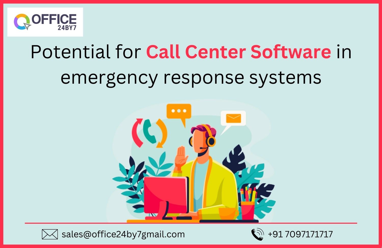 article cover - Potential for Call Center Software in emergency response...