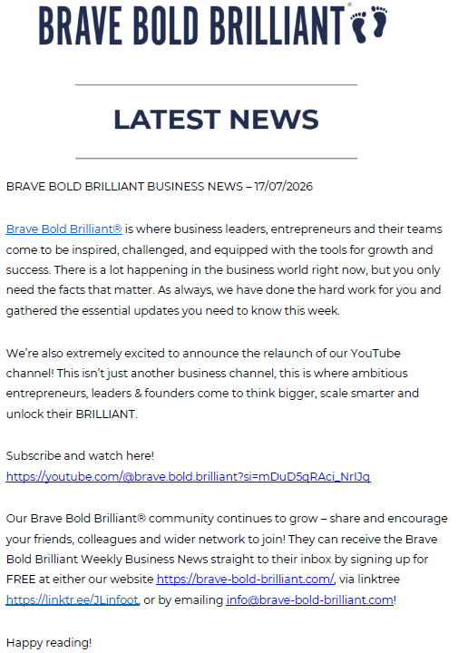 article cover - Business News 17.7.26